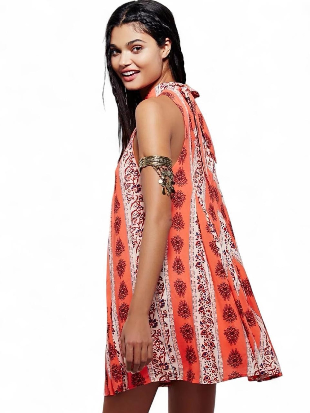 FREE PEOPLE - MYSTIC WONDER PRINTED DRESS - SIZE XS - Picture 2 of 7
